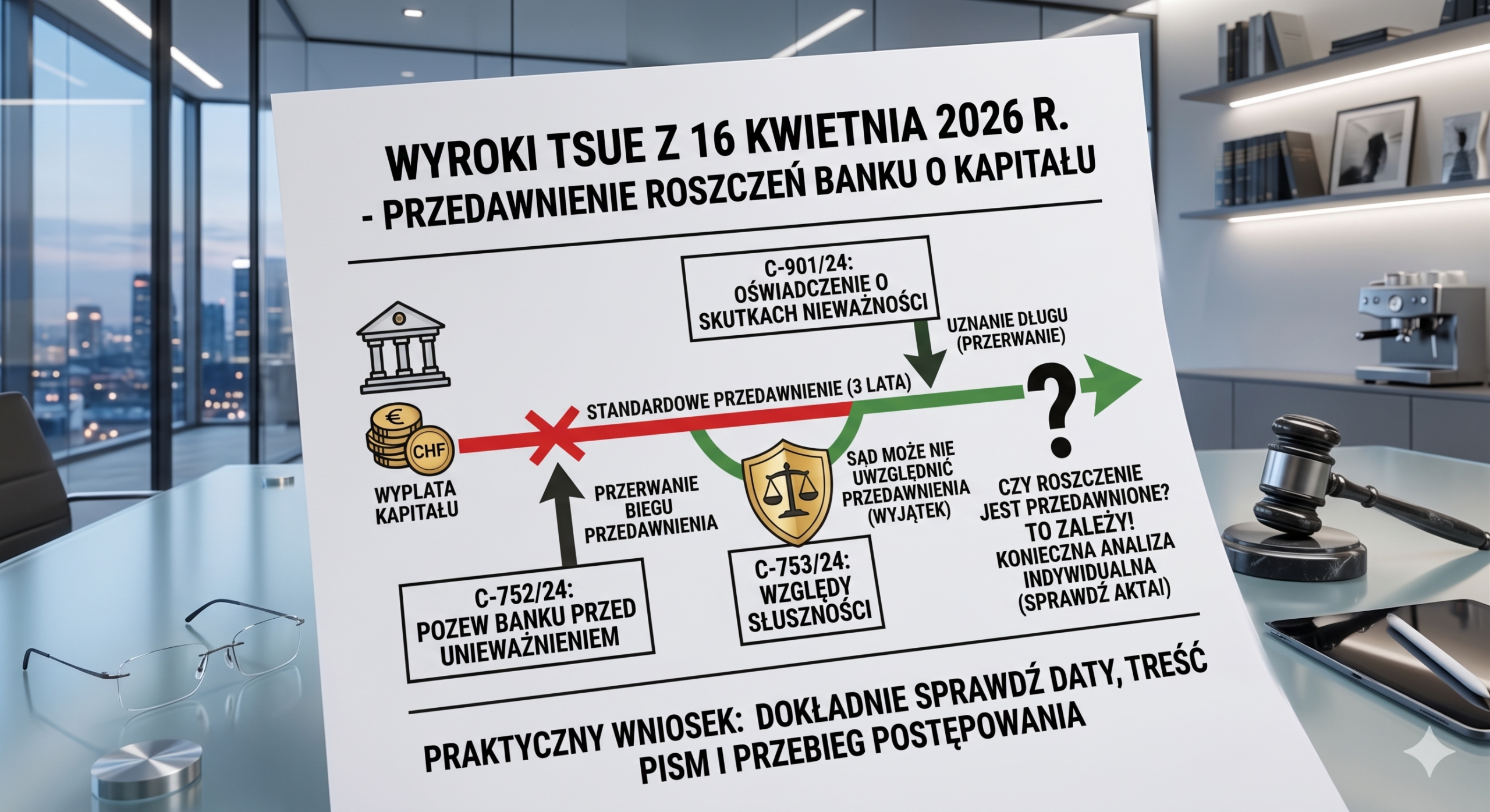Czy po wyrokach TSUE z 16 kwietnia 2026 r. bank może skutecznie dochodzić zwrotu kapitału?