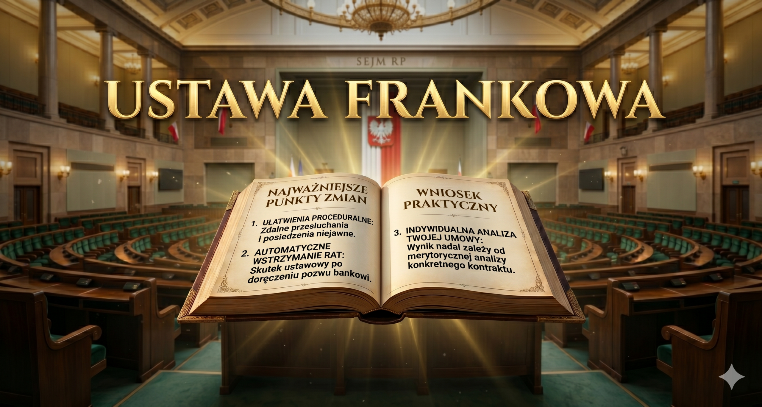 Ustawa frankowa 2026 – co zmienia dla kredytobiorców i spraw sądowych z bankami?
